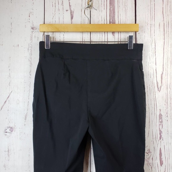 Chicos Perfect Stretch Pants Womens Size 0 Flat Front Straight Leg Black - Picture 6 of 7